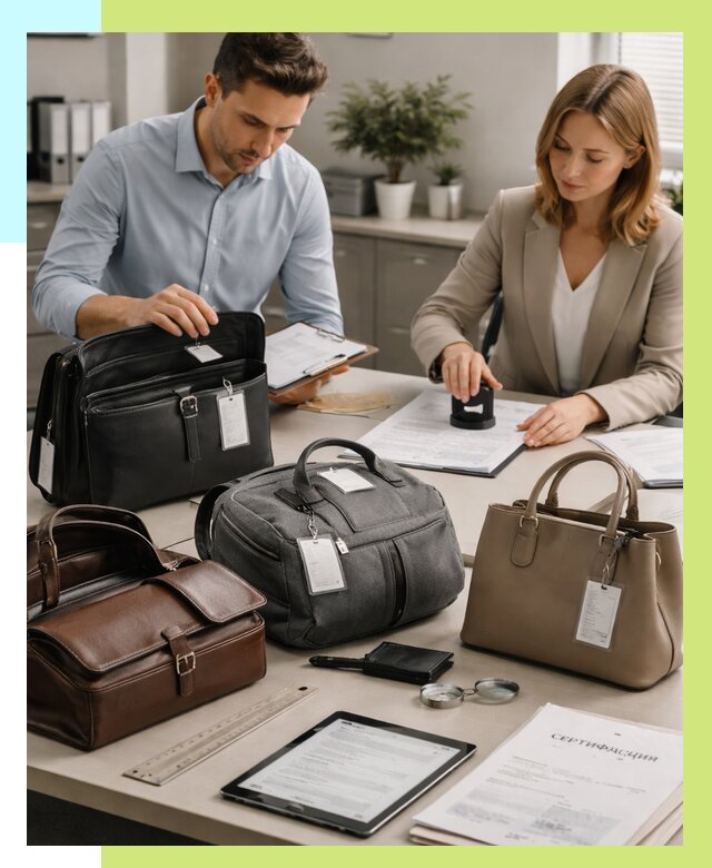 Сертификация сумок в Когалыме от 7754 руб. | Алешин-Кгл