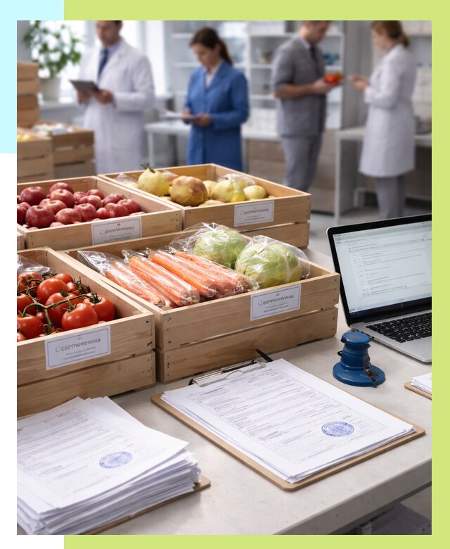 Сертификация овощей и фруктов в Когалыме от 8787 р. | Алешин-Кгл