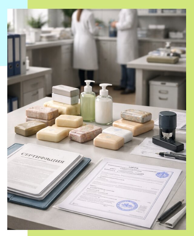 Сертификация мыла и сертификат на мыло в Когалыме от 12406 | Алешин-Кгл