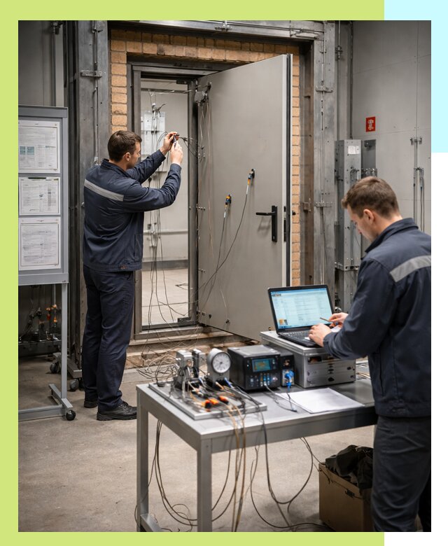 Сертификация противопожарных дверей в Когалыме по ГОСТ и ТР