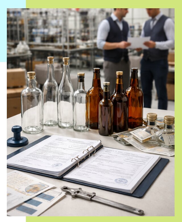 Сертификация стеклянных бутылок в Когалыме от 25845 р. | Алешин-Кгл