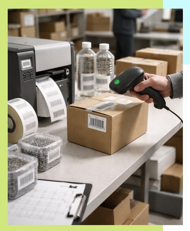 Штрихкодирование продукции и маркировка для продажи в Когалыме