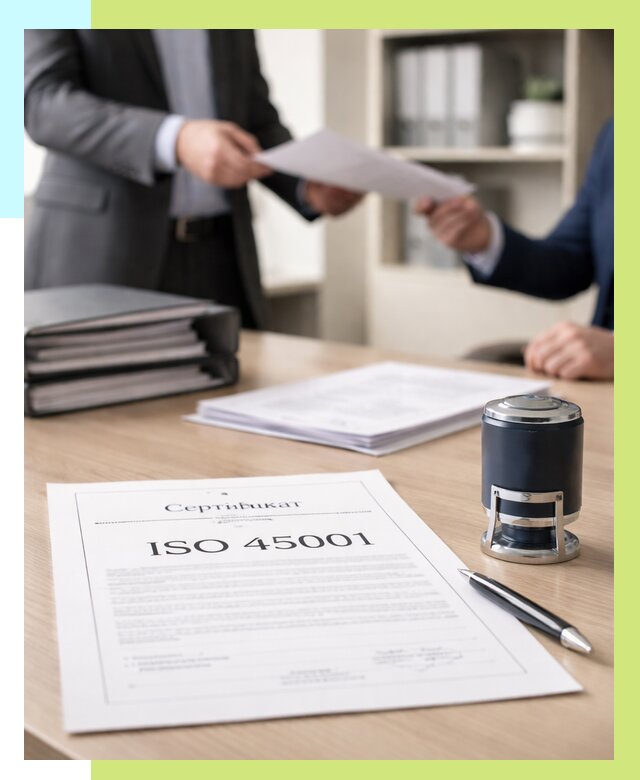 Сертификат ISO 45001 в Когалыме под ключ от 46521 р. | Алешин-Кгл